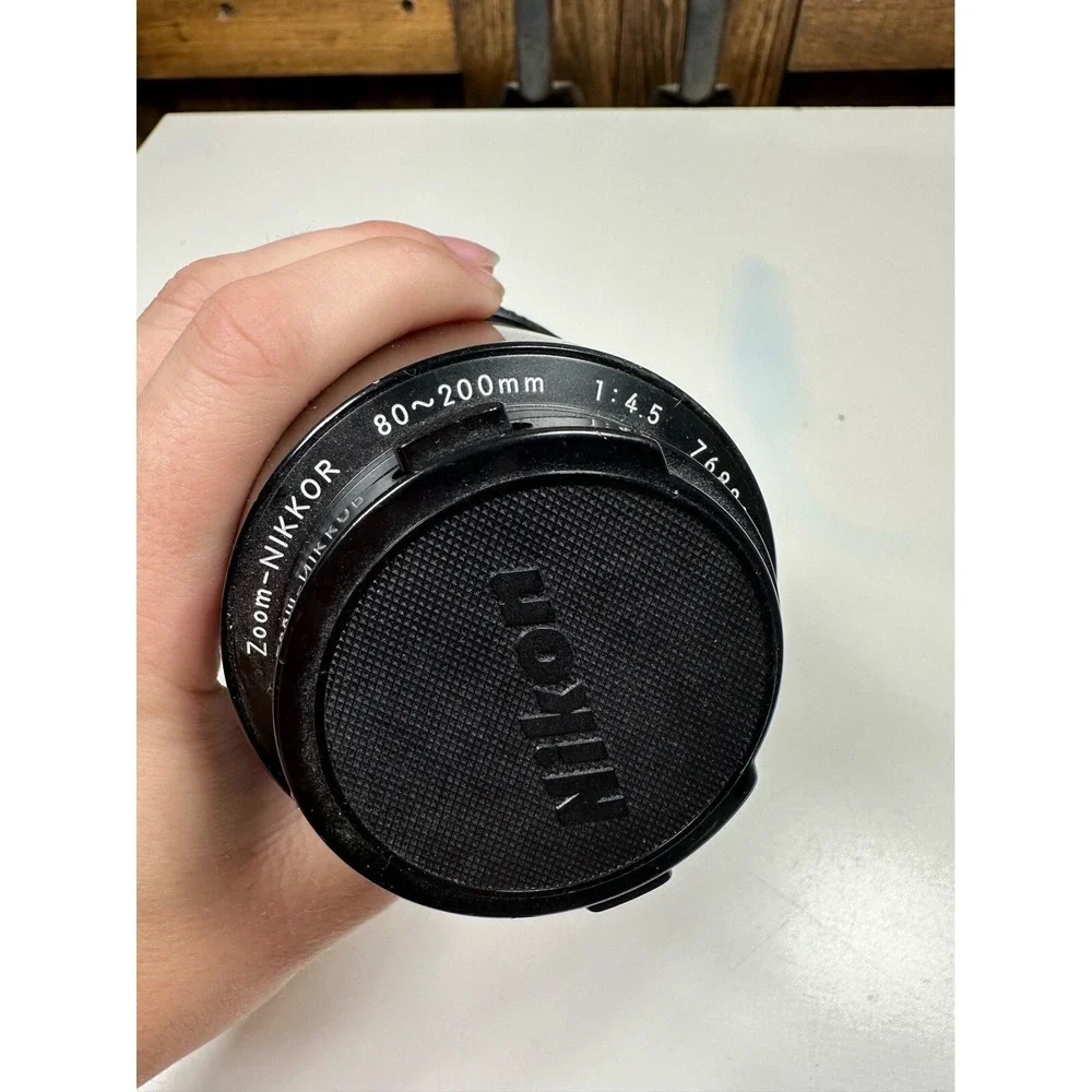 Nikon Vintage Lens 18-200mm‎ 1:4.5 f= 80-200mm Zoom Nikkor W Original Caps NICE!